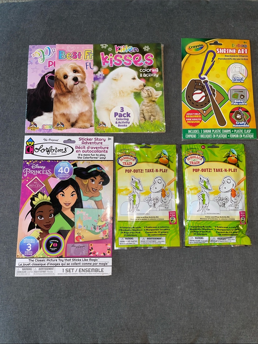 Crayola Shrink Art Backpack Charm Kit - Yellow and activity sets